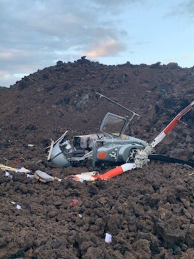 Tourist Helicopter Crashes in Hawaii Lava Field