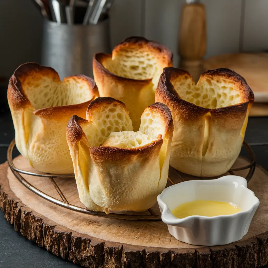 Classic Popovers – Light airy bread rolls perfect with a slather of butter