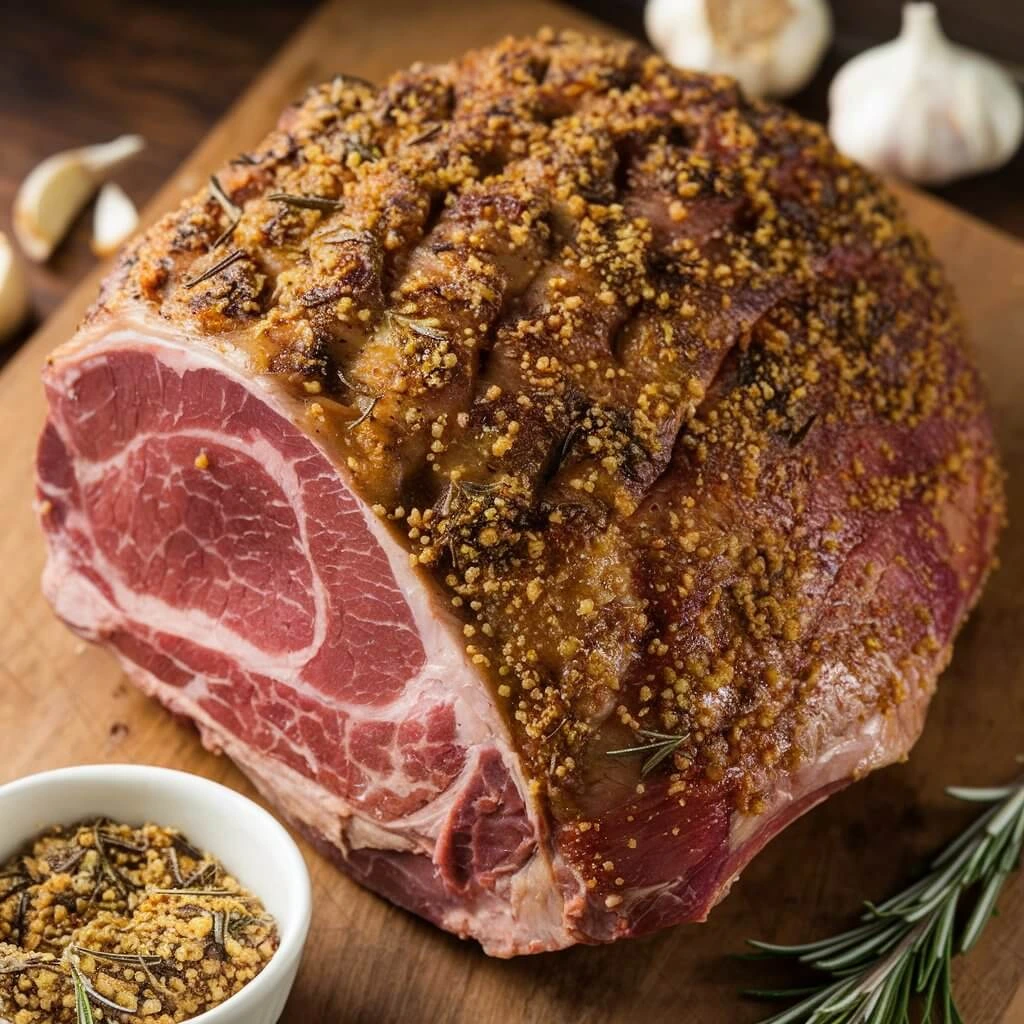 Prime Rib Roast – Juicy rib roast with a garlic and rosemary crust