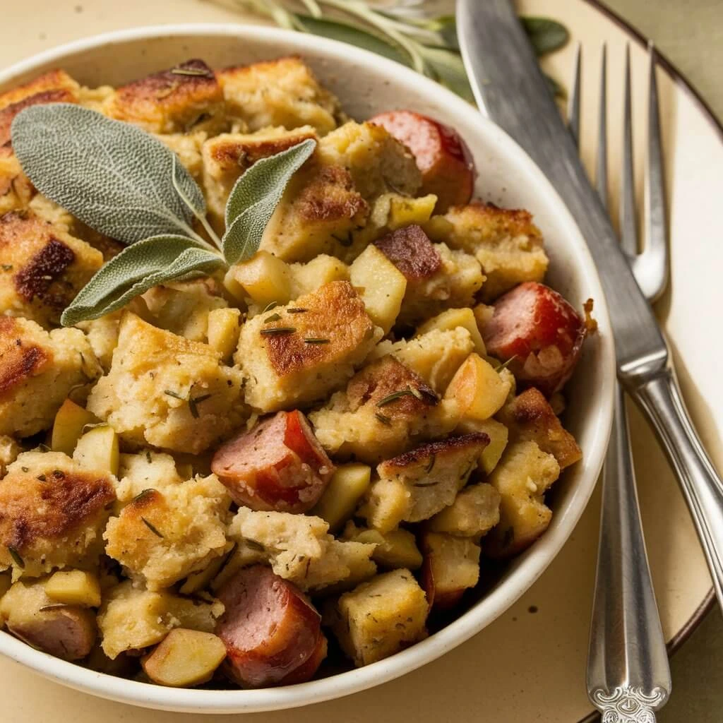 Stuffing with Sausage and Apples – A savory stuffing with a touch of sweetness