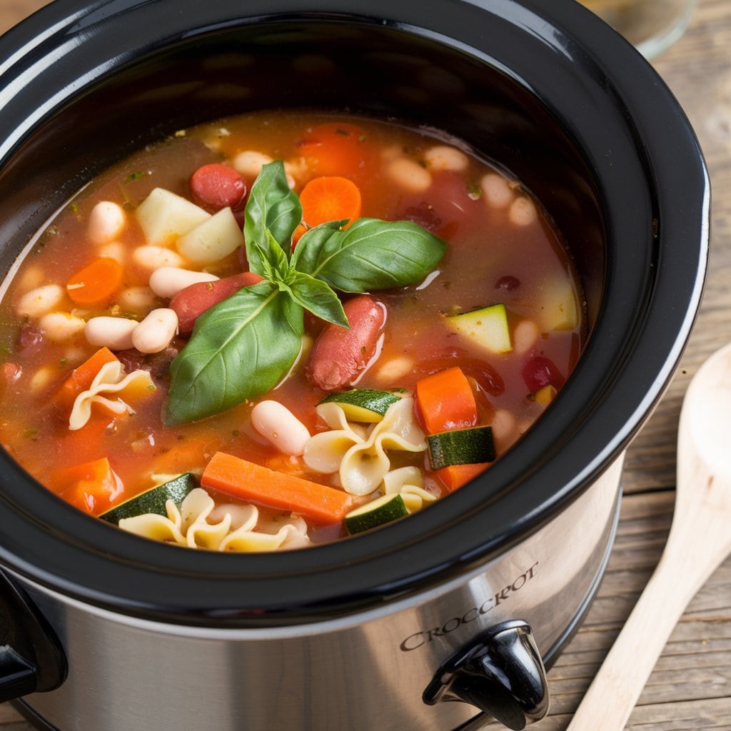 Crockpot Minestrone Soup min