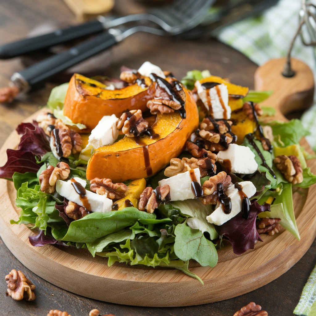 Salad with Roasted Butternut Squash