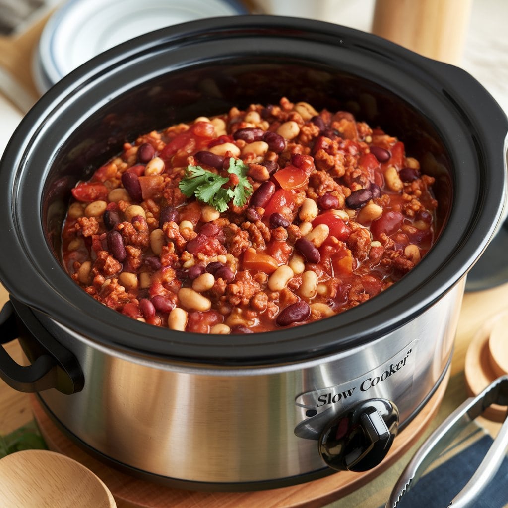 Slow Cooker Chili Recipe min