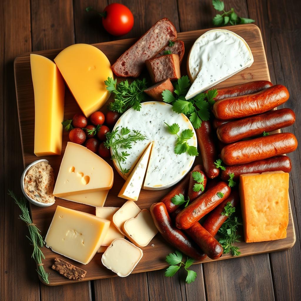 cheese and sausage