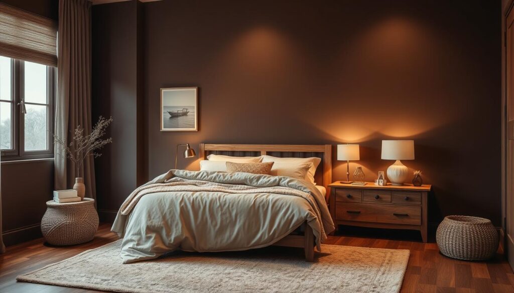 chocolate brown bedrooms