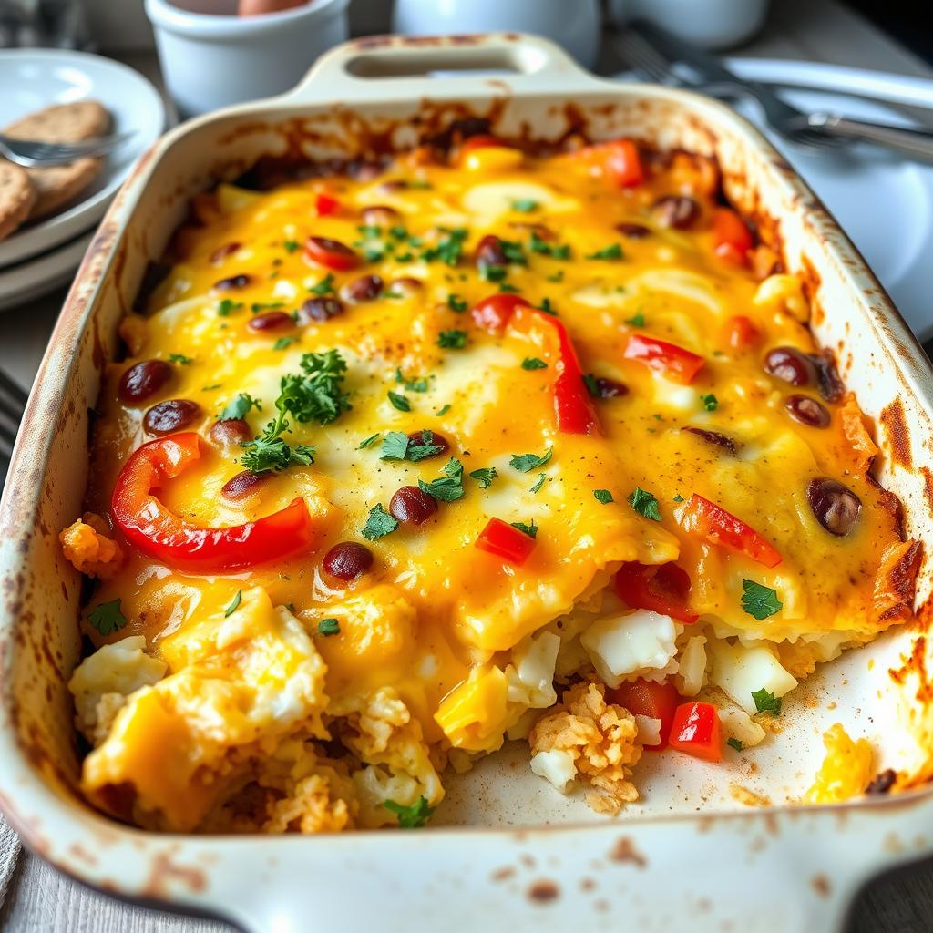 easy breakfast casserole with hashbrowns