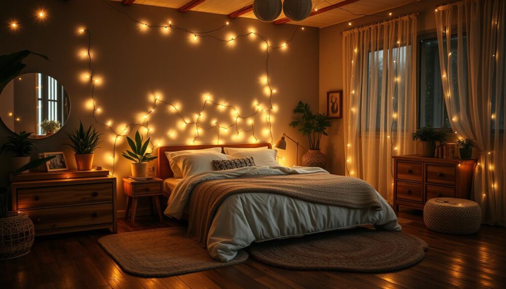 fairy lights bedroom ideas