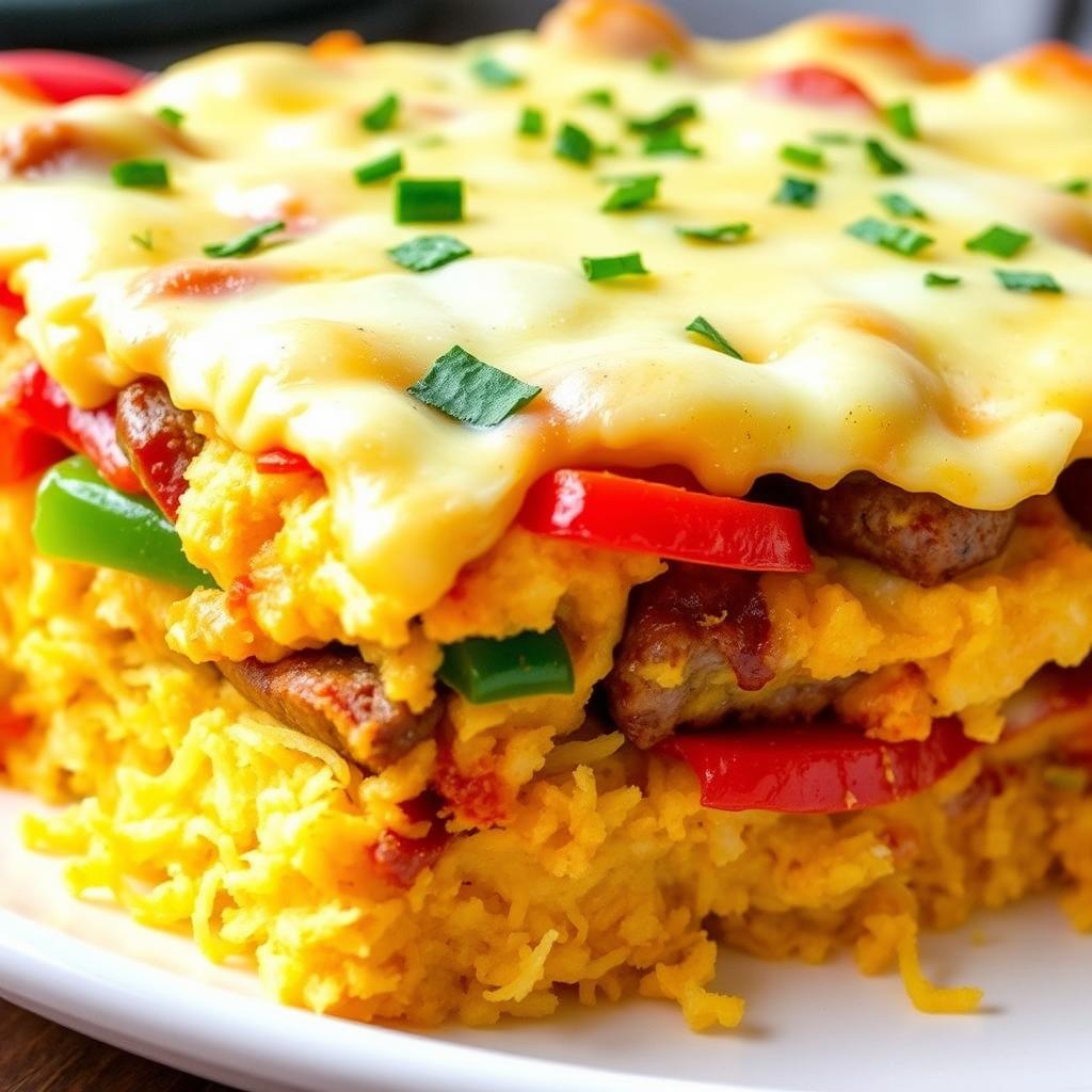 layered breakfast casserole