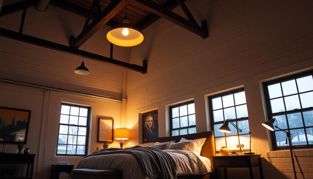 loft bedroom lighting ideas