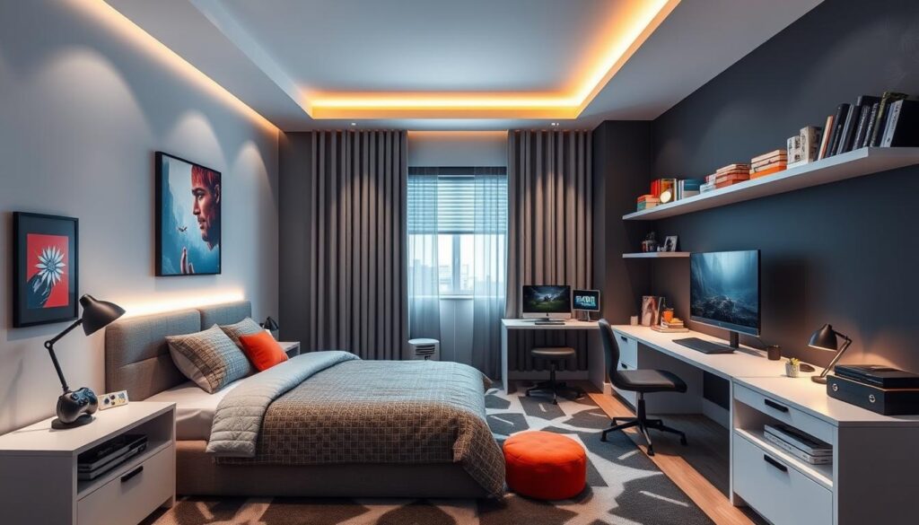 modern teen boy bedroom