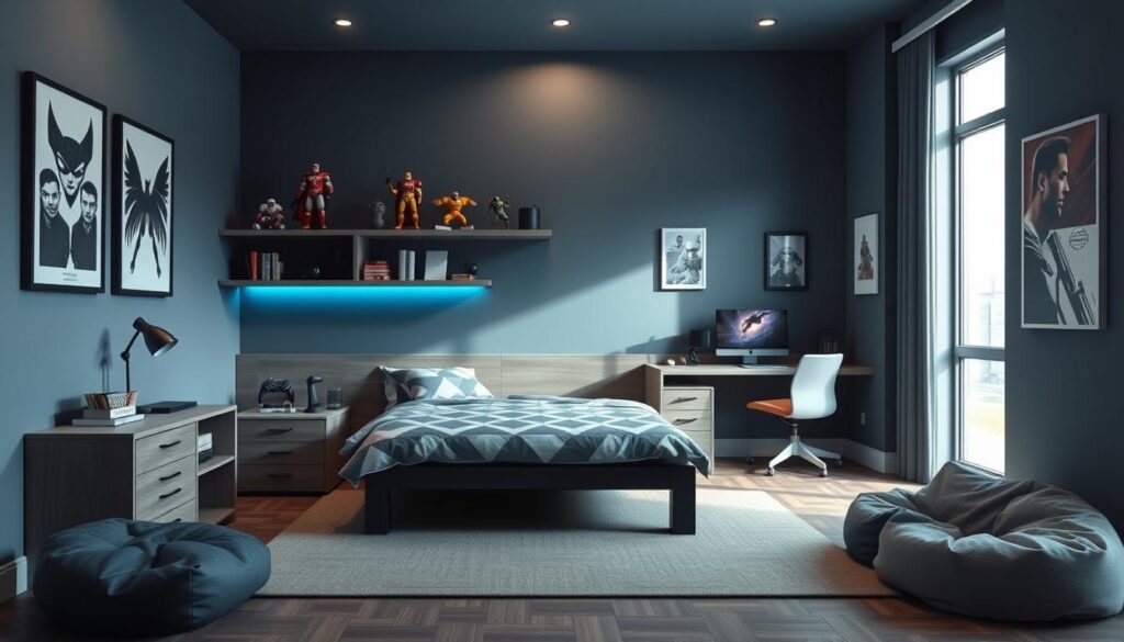 modern teen boy bedroom themes