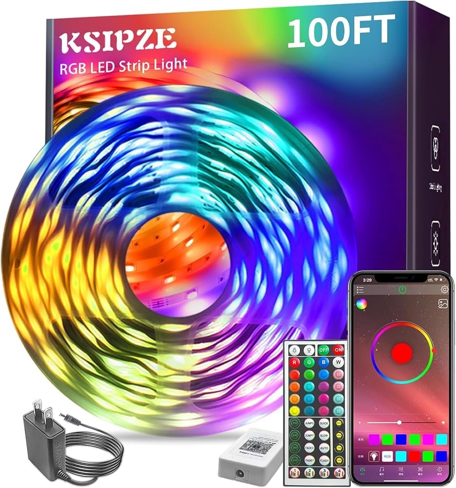 RGB LED strip lights for a boys bedroom