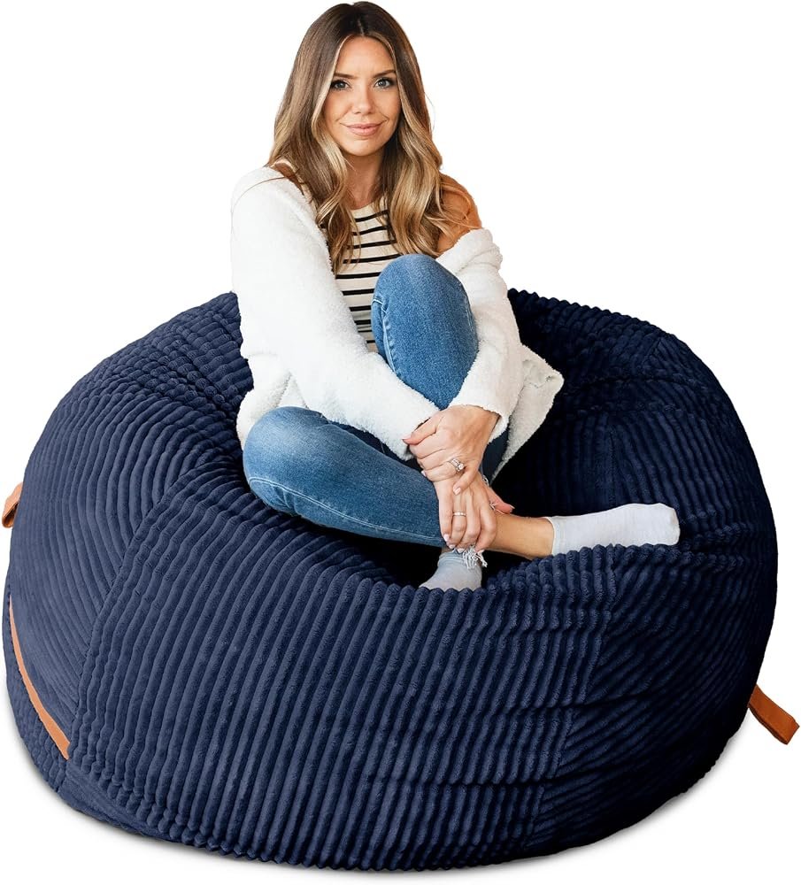 large foam bean bag chair for a teen room