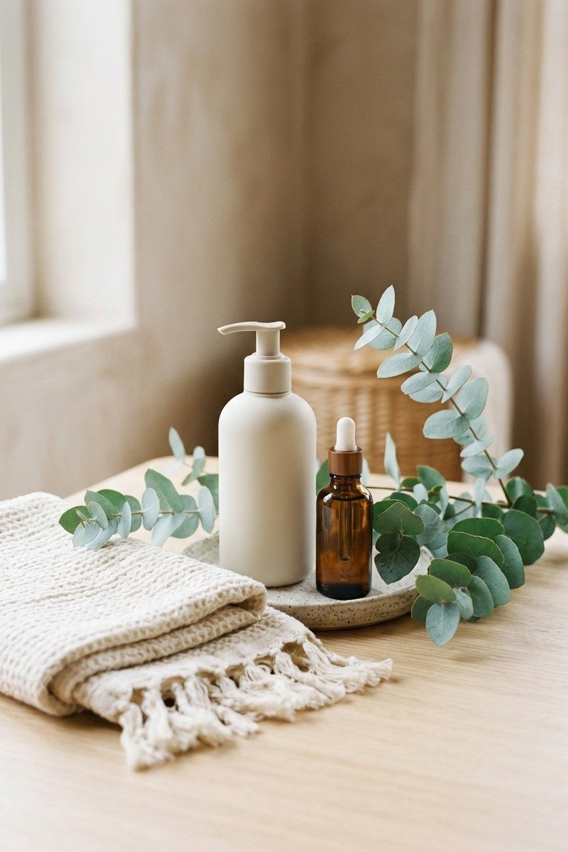 Baby lotion and massage oil set