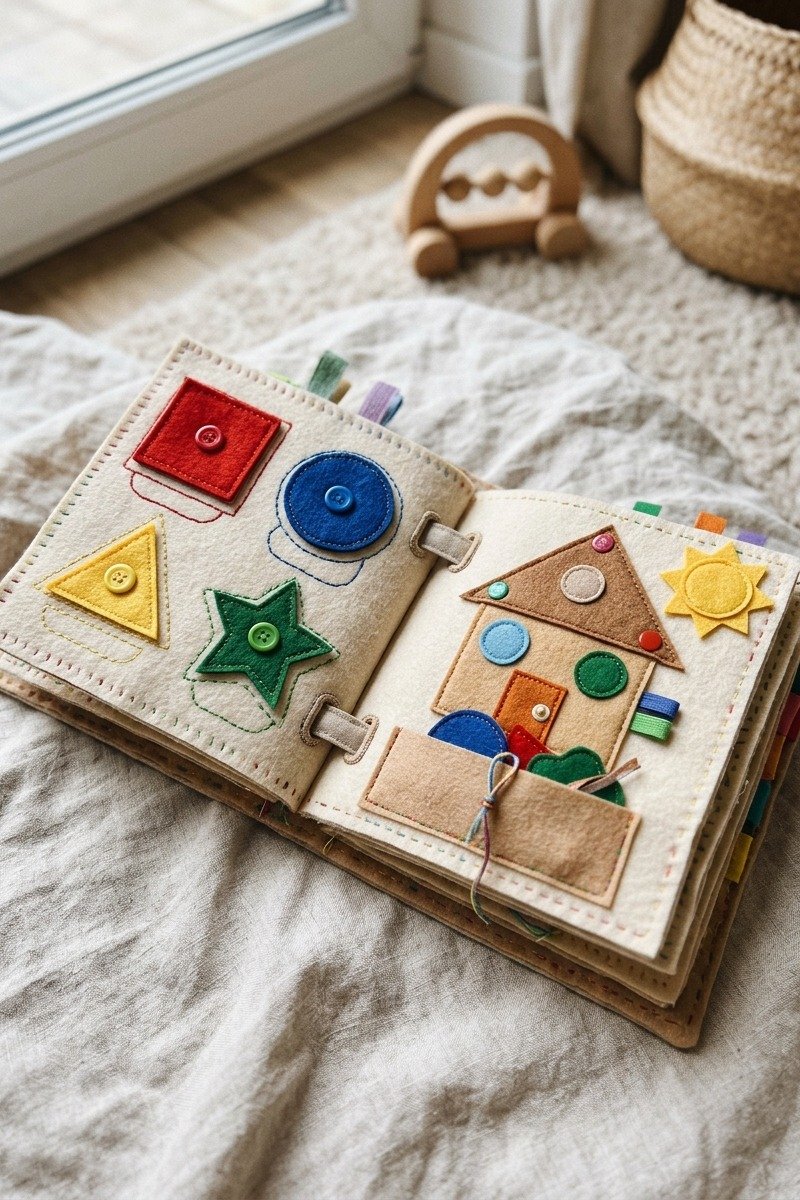 DIY felt quiet book pages