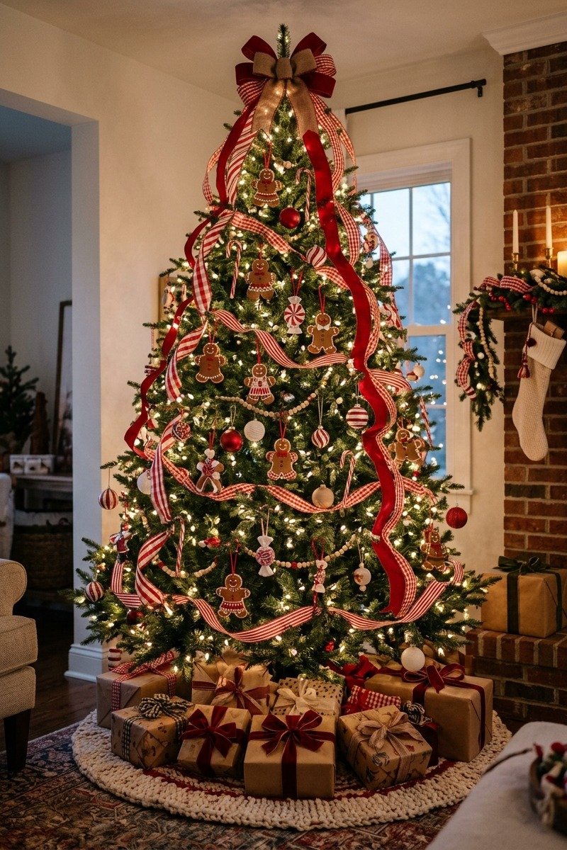 Gingerbread themed Christmas tree