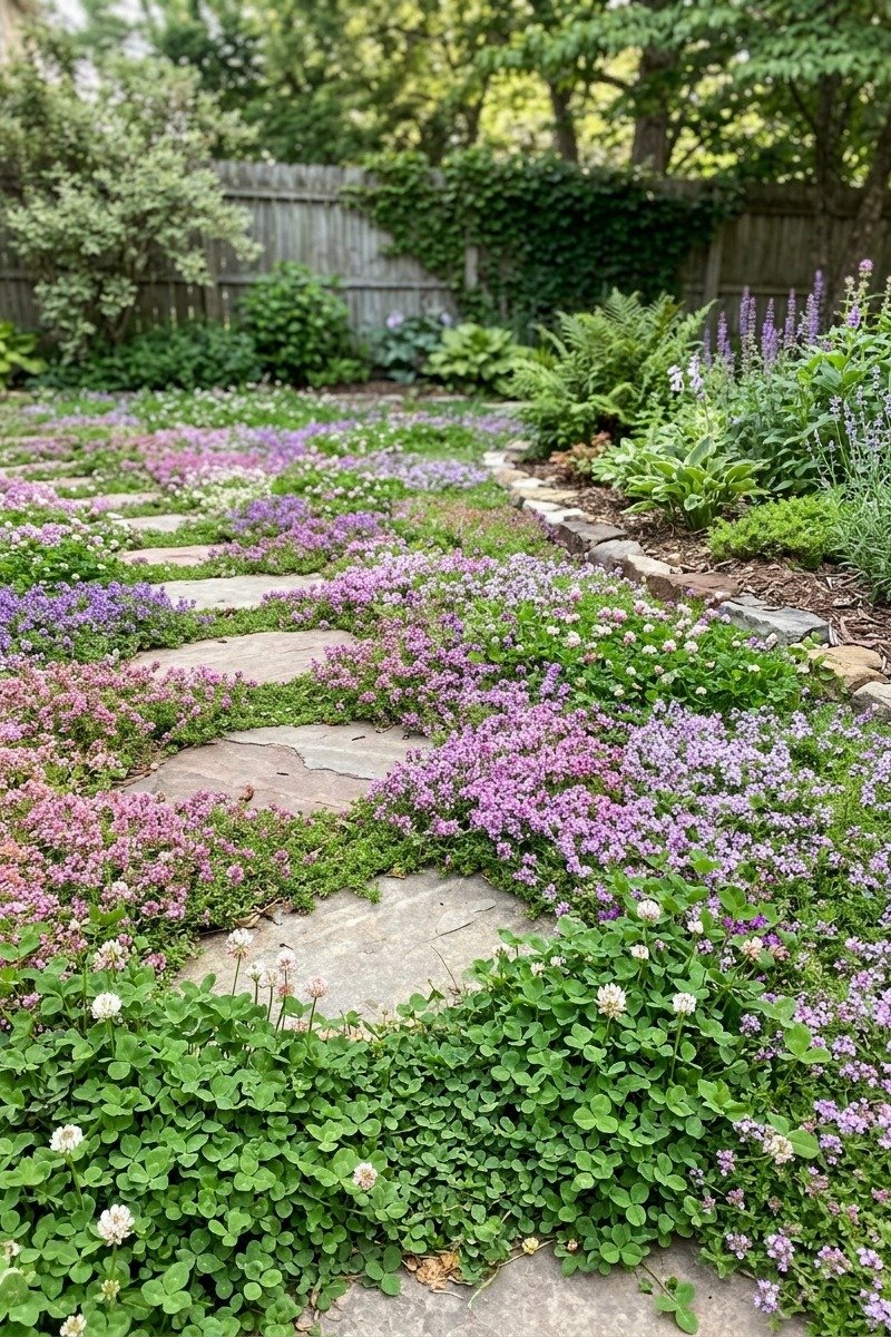 Creeping ground cover lawn alternative