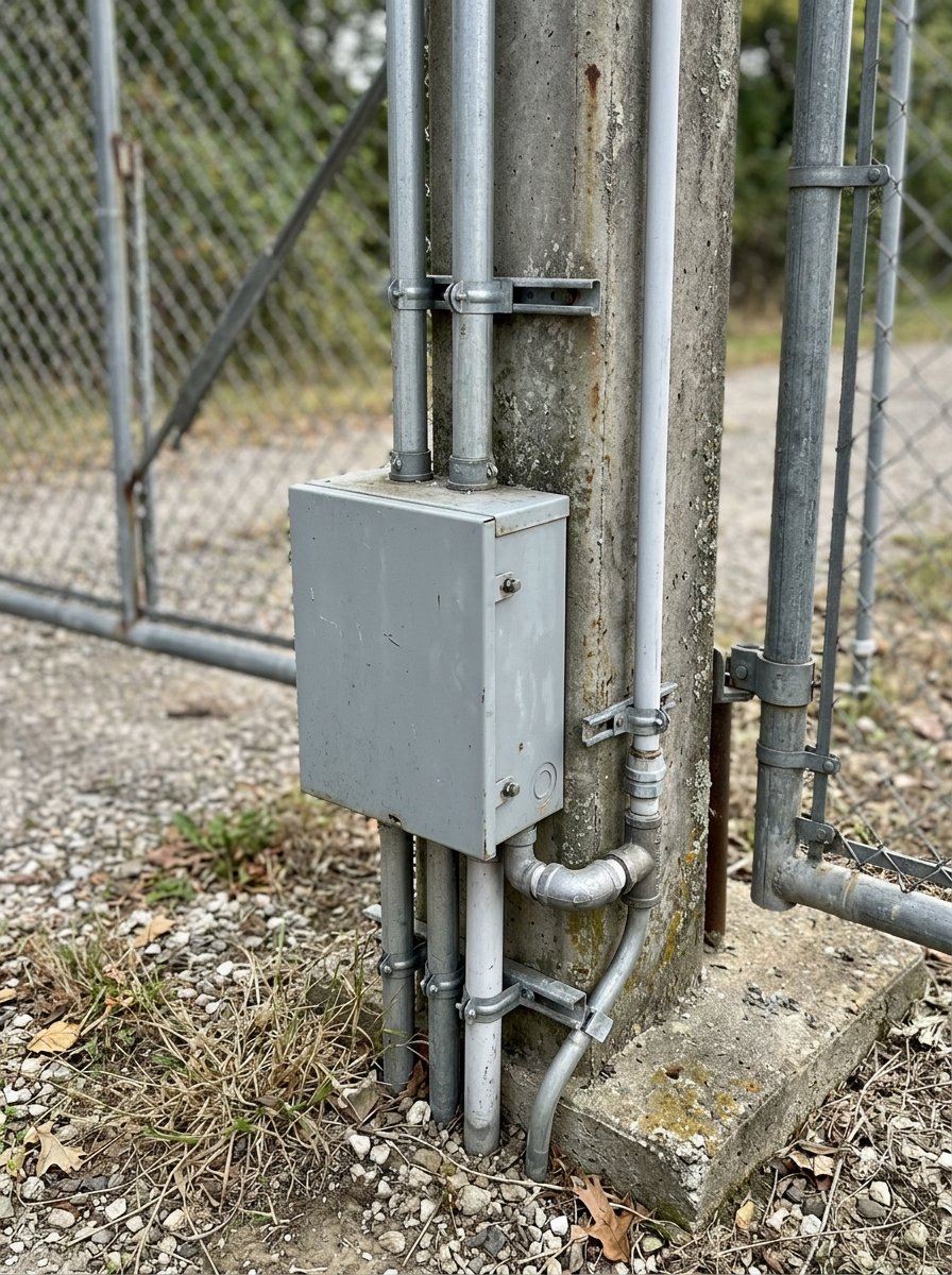 Electrical conduit for an automatic gate