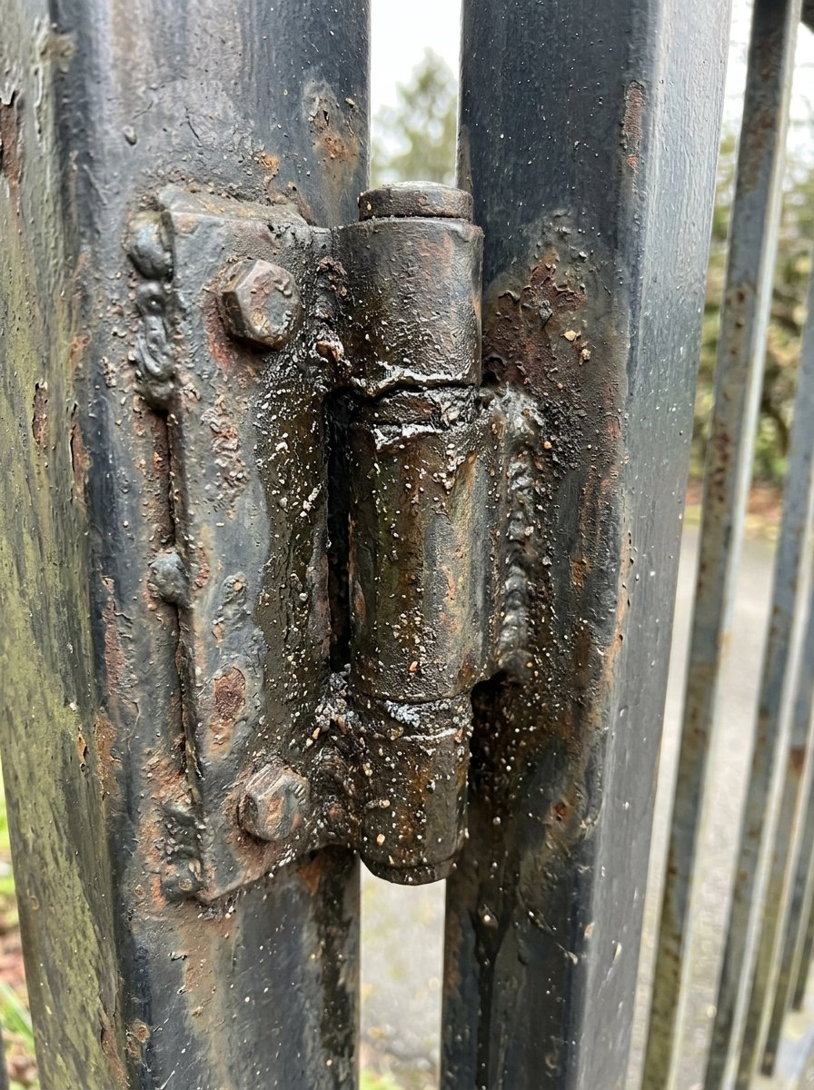 Heavy driveway gate hinge