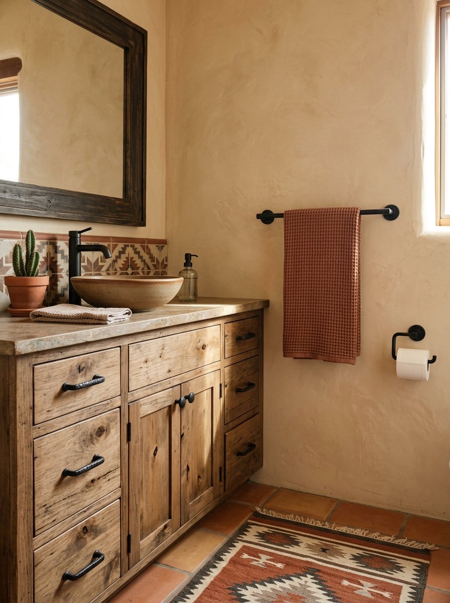 Matte black iron bathroom hardware