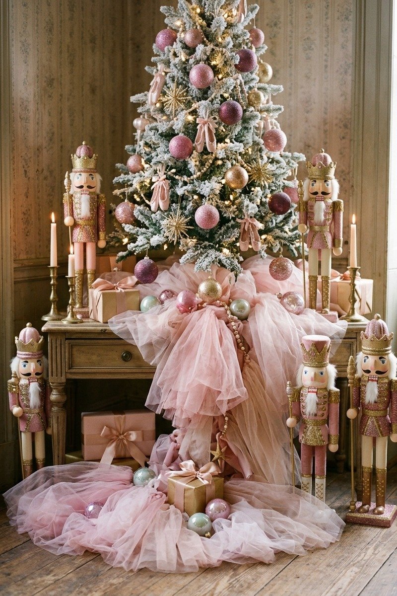 Nutcracker ballet themed Christmas decor