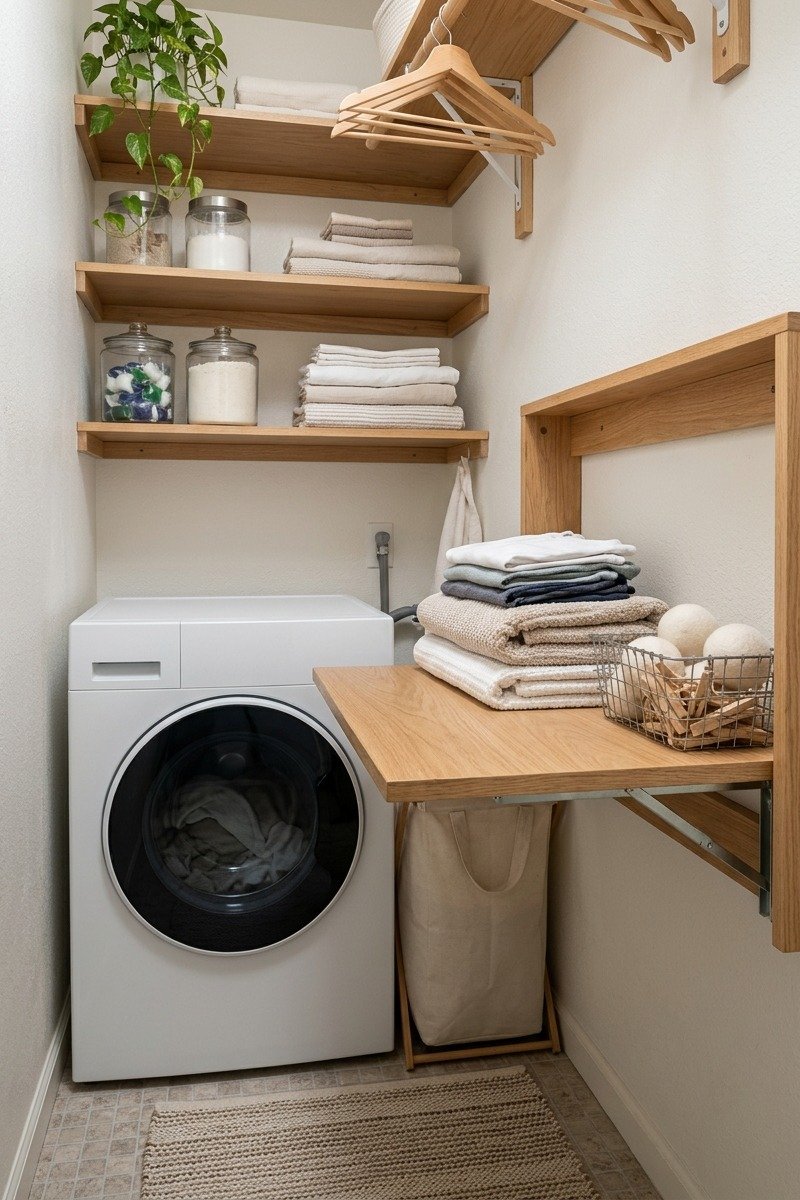 Wall-mounted folding table